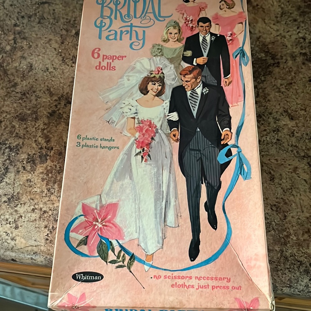 Vintage 1966 Bridal party paper dolls